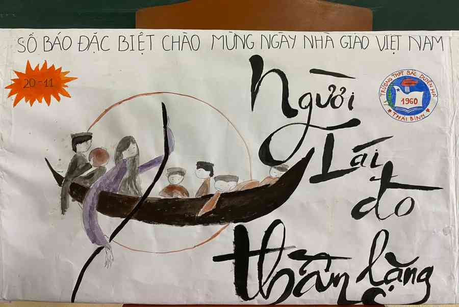 Báo tường sáng tạo 'cực đỉnh' chào mừng Ngày Nhà giáo Việt Nam 20/11 của  học sinh Thái Bình - Chia Sẻ Kiến Thức Điện Máy Việt Nam