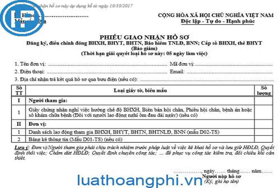 Mẫu 620 chốt sổ bhxh và phiếu giao nhận hồ sơ 620 - Chia Sẻ Kiến ...