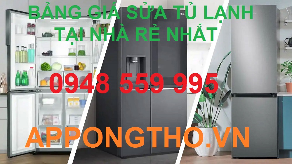 Bảng Giá Sửa Tủ Lạnh LG Side By Side Inverter Chi Tiết