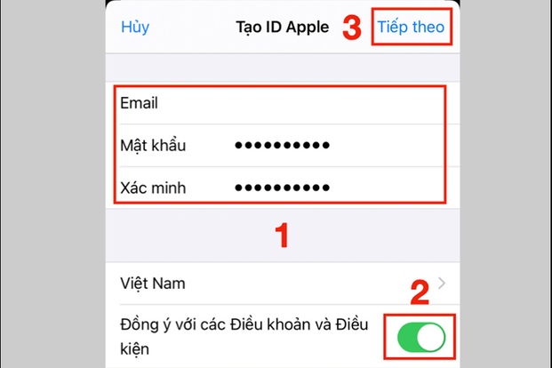 Apple ID – Tạo thông tin tài khoản - Cá nhân hóa