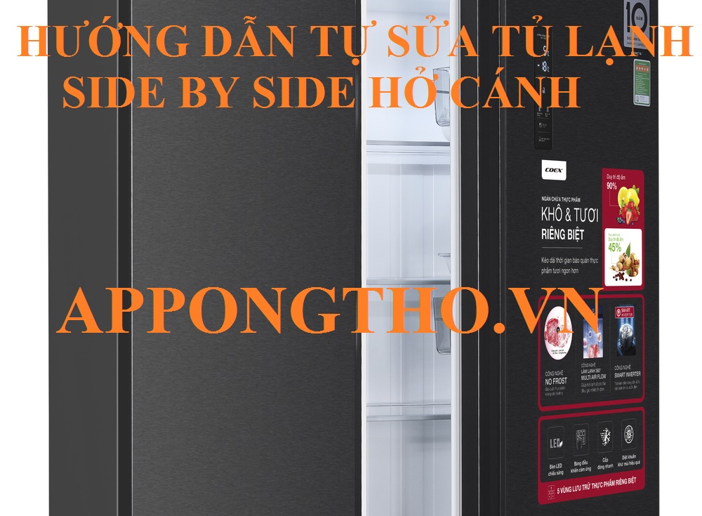 Cánh tủ lạnh Side by Side bị hở có cần thay thế không?